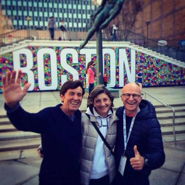 Anche Gianni Morandi era a Boston.
